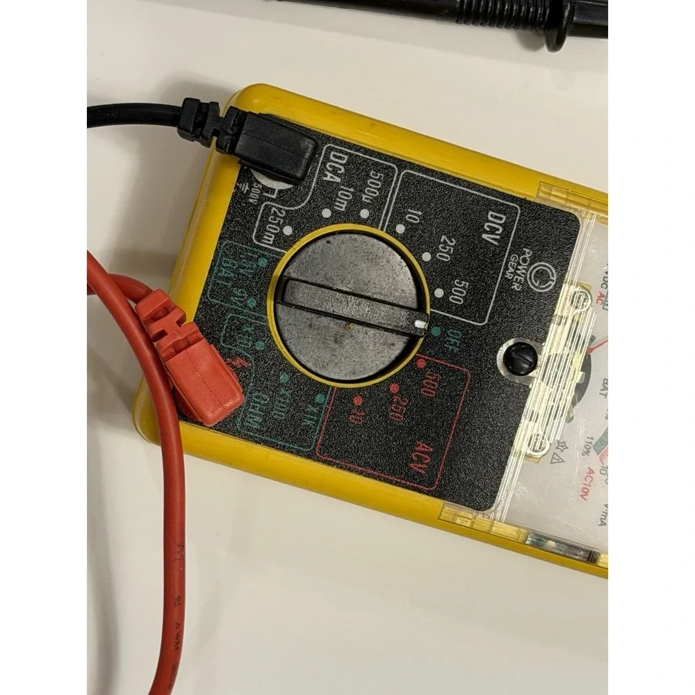 Power Gear Voltmeter Ammeter Ohmmeter Analog Multimeter Meter AC/DC 1000V/500mA